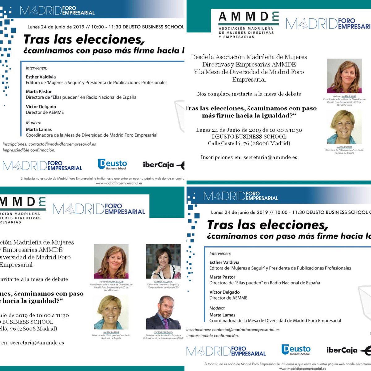 No dejes de inscribirte <a href="/madridforo/">Madrid Foro Empresarial</a> @AMMDEMadrid #laMagiadeConectar #igualdad