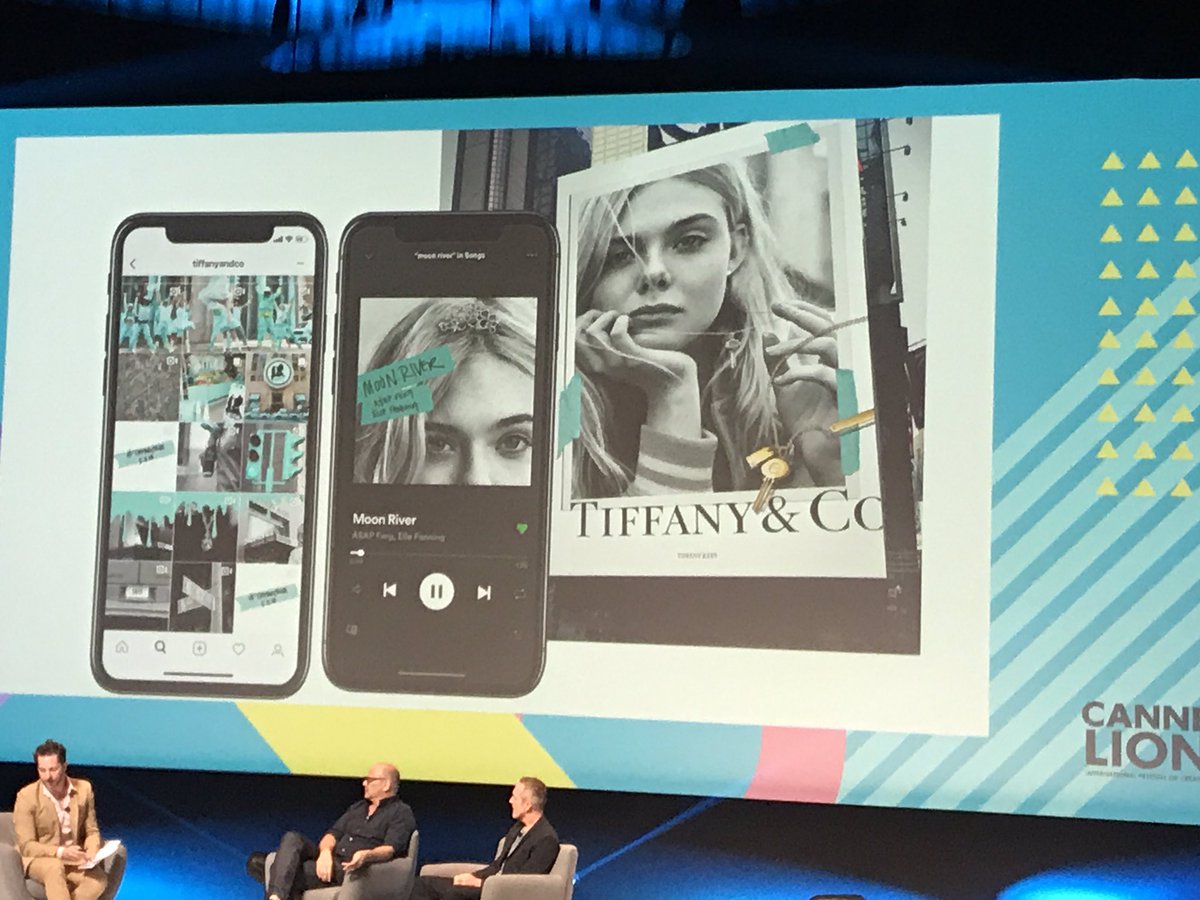 You can never have too much Tiffany blue ! Who would disagree with that ?- a great chat with Tiffany’s creative director - a modern iconic heritage brand committed to high quality craftsmanship @xeimmarketing  <a href="/CentaurMedia/">Centaur Media</a> #Cannes #CannesLionnes