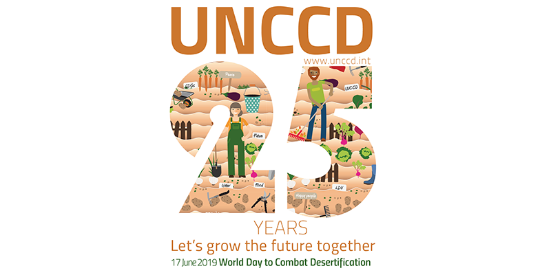 World Day to Combat Desertification 2019 marks the 25th anniversary of the UN Convention to Combat Desertification @UNCCD , so this year's campaign will run under the slogan '25 YEARS - Let's Grow the Future Together'