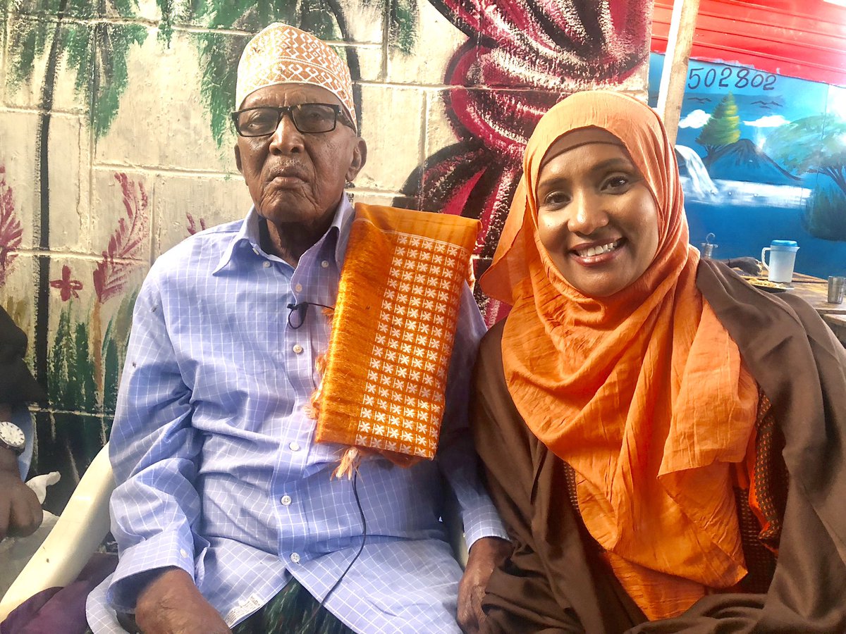 HodanTV's tweet photo. Today’s lunch with my 97 year old uncle! Still strong! Camel milk &amp; meat make people ageless here. #LasAnod #Sool https://t.co/5b9M1HKugZ