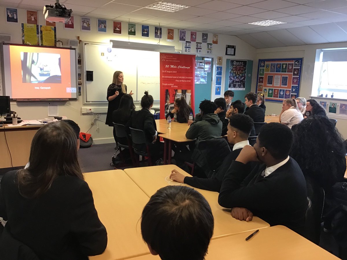 Excellent and enlightening presentation from Clair <a href="/ACN_Scotland/">ACN Scotland</a>  to the new Caritas class.  Superb start to their s6.  <a href="/StPaulsGlasgow/">St. Paul's Whiteinch</a> <a href="/StThomasAqSec/">St Thomas Aquinas</a> <a href="/SCESDirector/">SCES</a>