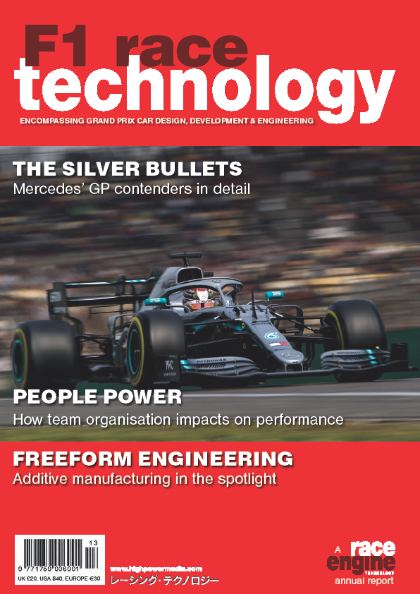 RaceEngineTech's tweet image. F1 Race Technology vol 13 is out now. Features include:
In Conversation: FRANK DERNIE 
Dossier: MERCEDES W09 &amp;amp; W10 
Insight: ENGINEERING A TEAM 
Update: RACING POINT 
Focus: ADDITIVE MANUFACTURING 
Insight: ADDITIVELY MANUFACTURED HEAT EXCHANGERS
Digest: DALLARA F3 2019
#F1 #Tech