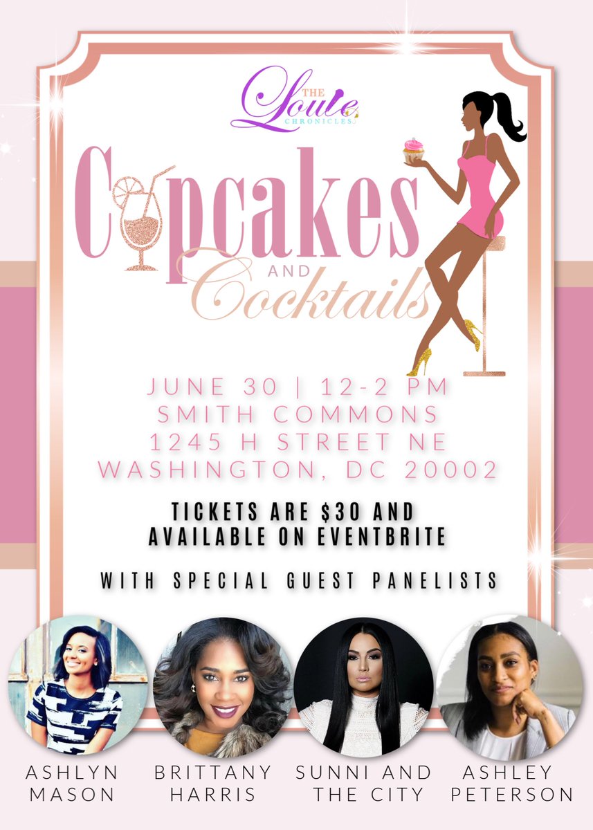 COCO_LOUIE's tweet image. 🗣LADIES, THIS ONE IS FOR US!!! Join me for my 1st Annual Cupcakes &amp;amp; Cocktails Networking Brunch!!!!  Tickets are still available.

Here’s the link🔗 
eventbrite.com/e/coco-louies-…