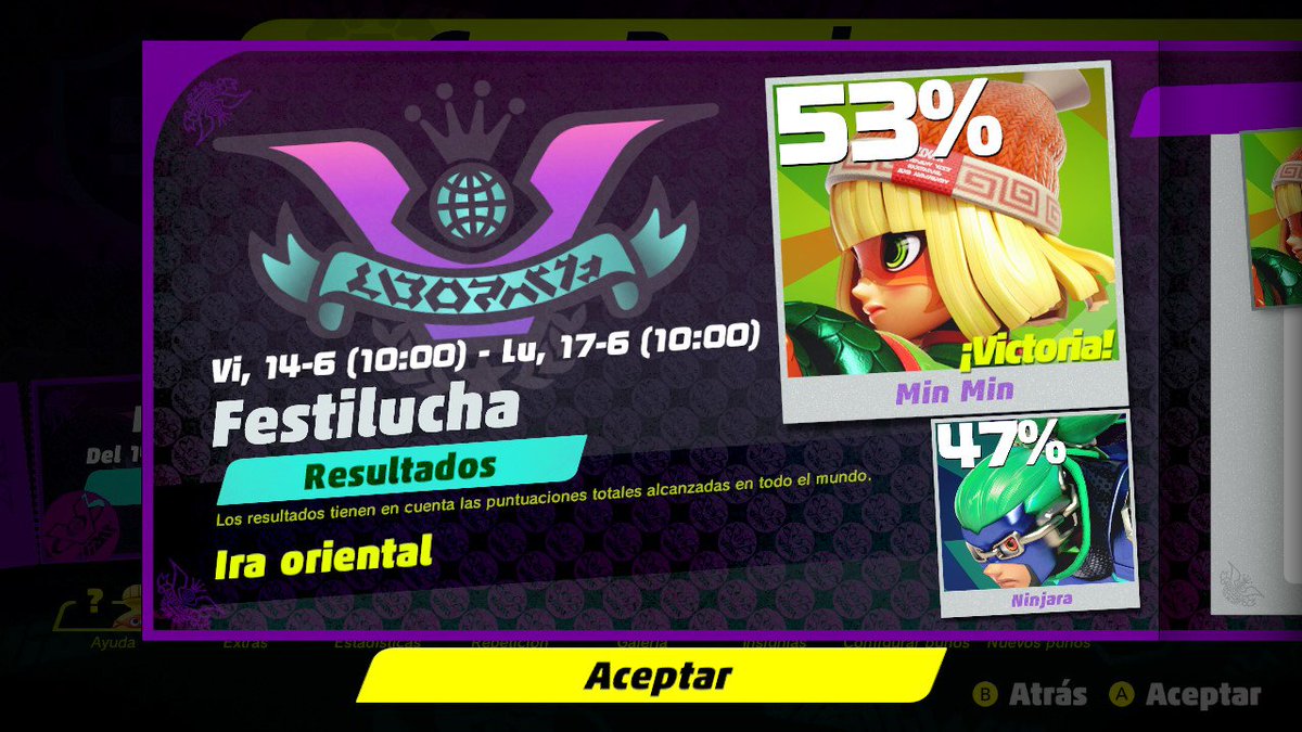criismg_69's tweet photo. #ARMS #TeamMinMin #NintendoSwitch Bien hecho a todos los que apoyaron a Min Min :D y también a los de Ninjara https://t.co/Qpn3UrJfAE