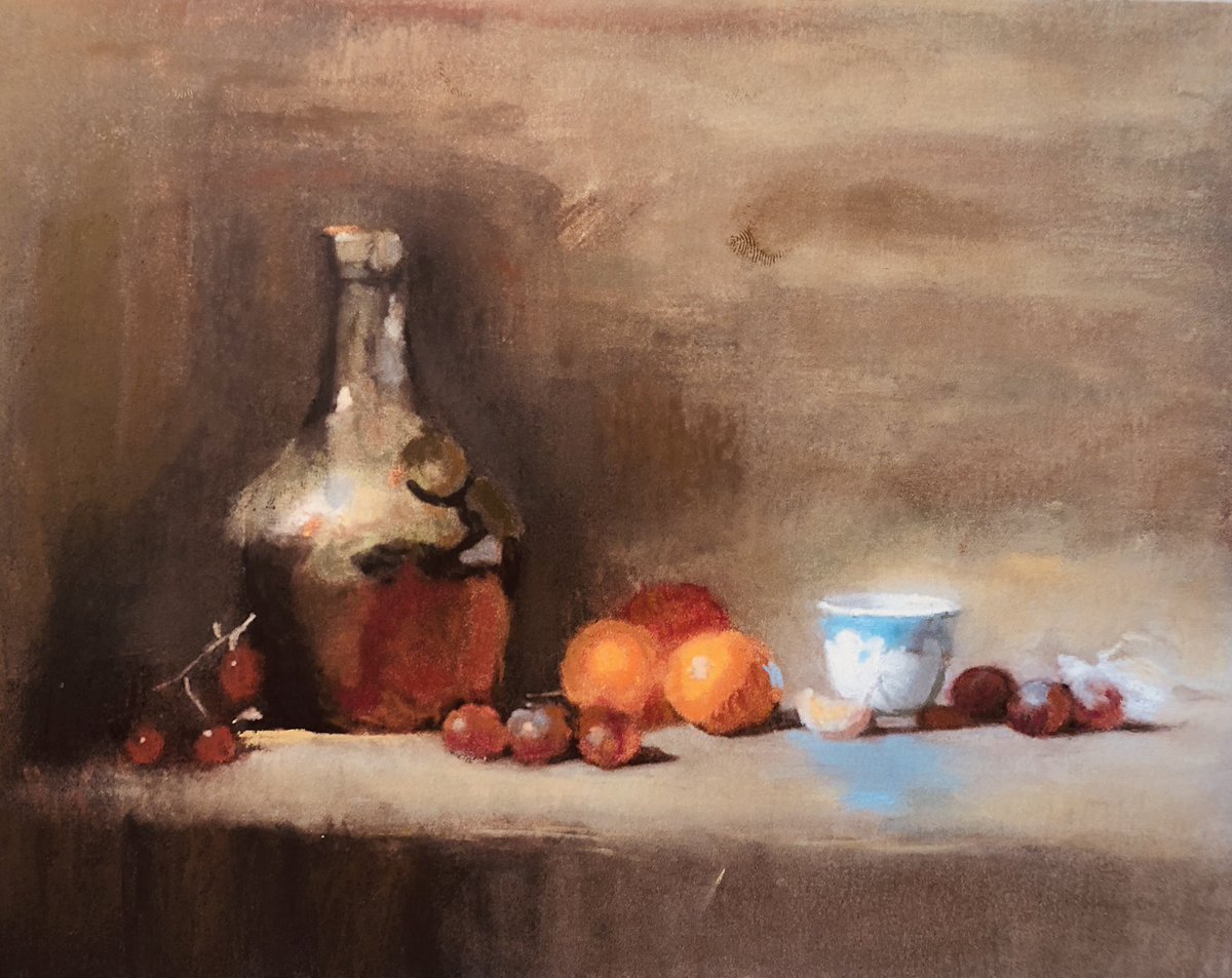 MLMfineart's tweet photo. Today’s still life work. Untitled chalk pastel on Bristol board. https://t.co/fmfY7WTik0