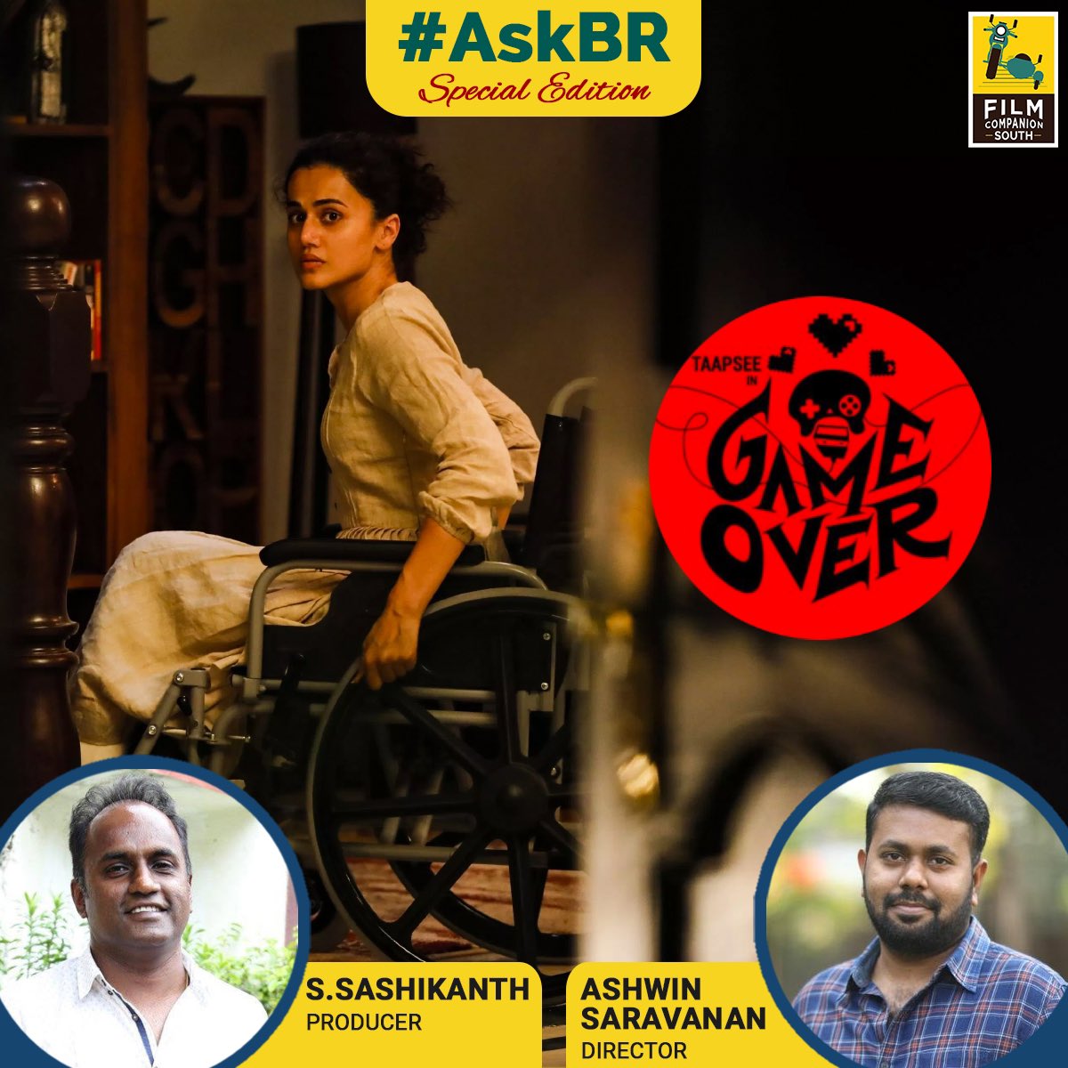 #AskBR #GameOver special edition! @baradwajrangan will be joined by director @Ashwin_saravana and producer YNOT @sash041075. They will answer your questions and decode the film. Post your questions and thoughts in the comments below!!