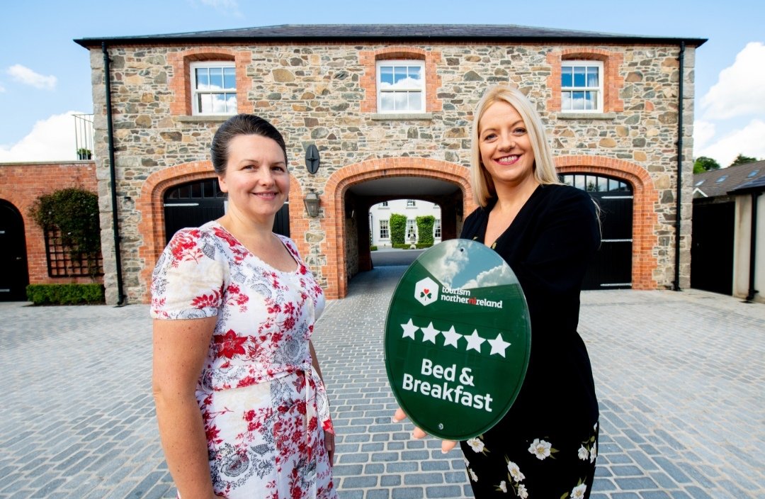 NITouristBoard's tweet photo. The Coach House Boutique B&amp;B in Dromore Co. Down has achieved five stars under Tourism NI's Accommodation Grading Scheme. Congratulations 👏
https://t.co/f5Wstt9LVX https://t.co/F4XxsIhSX3