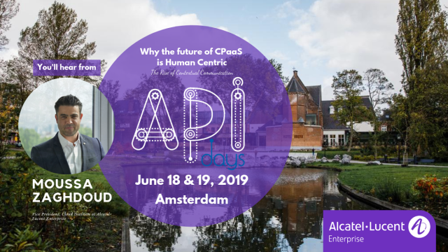 fcruzvil's tweet photo. We, @ALUenterprise, look forward to meeting you in Amsterdam on June 18 &amp; 19 at the API Days. #CPaaS #API https://t.co/UH5kFkIx9c https://t.co/tYDj2VZTqD
