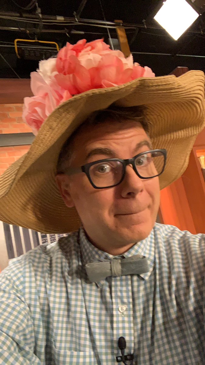 If I get 100 RT of this tweet, I will wear this silly hat for the entire 9 am hour. You know what to do Twitter, you know what to do...