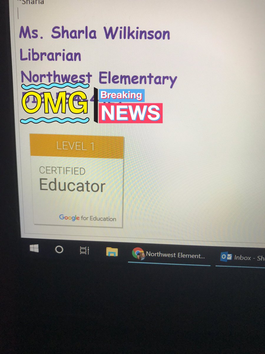 Bookbosss2012's tweet photo. Excited to have added this to my email signature!! Check it out @pfisdit !! #pfisdlibraries #googleleveloneeducator #loveaddingtomysignature https://t.co/gHB863PGOR