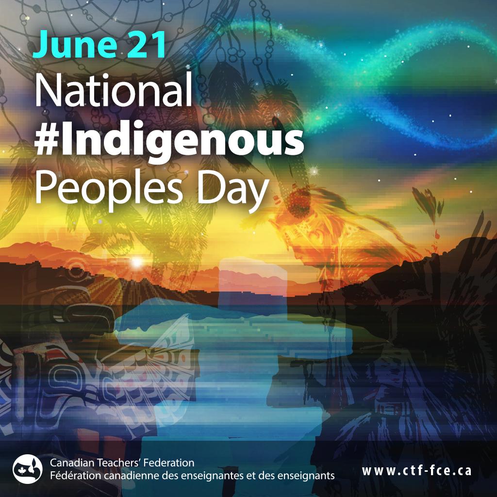 June 21 is #NIPDCanada! A day for all Canadians to recognize and celebrate the heritage, diverse cultures, and outstanding achievements and contributions of First Nations, Inuit and Métis. 
#INDIGENOUS