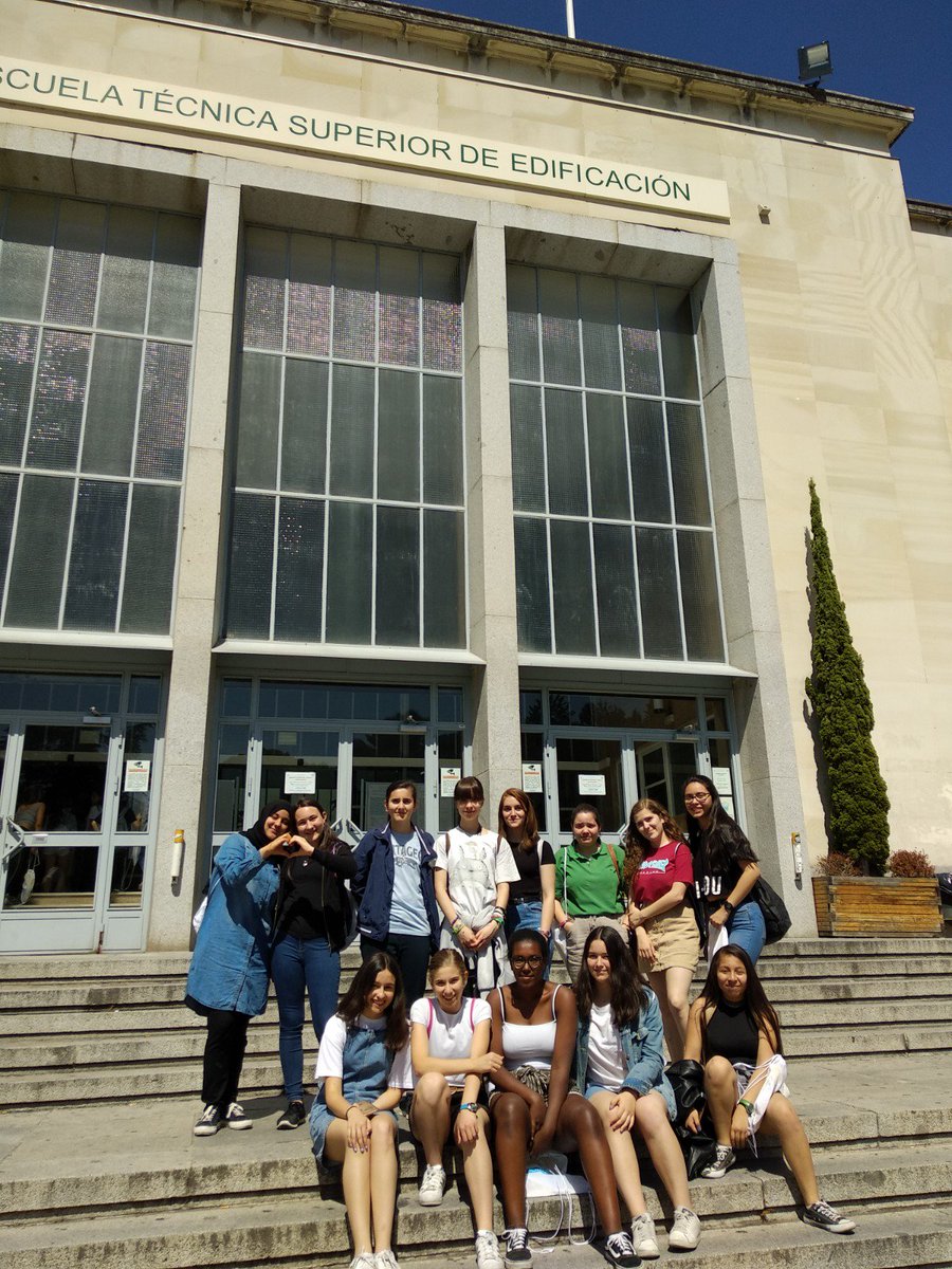 IES_Lazaro's tweet photo. Nuestras alumnas de 3° y 4° ESO comienzan en ETS EDIFICACION @ETSEM_UPM el campus de verano #engineeringgirl. Durante toda la semana participarán en talleres organizados por @La_UPM @SerIngenieraUPM. Más info aquí: https://t.co/wsjNm4Cieb
@tomasramon #quieroseringeniera https://t.co/BY6gchOFmK