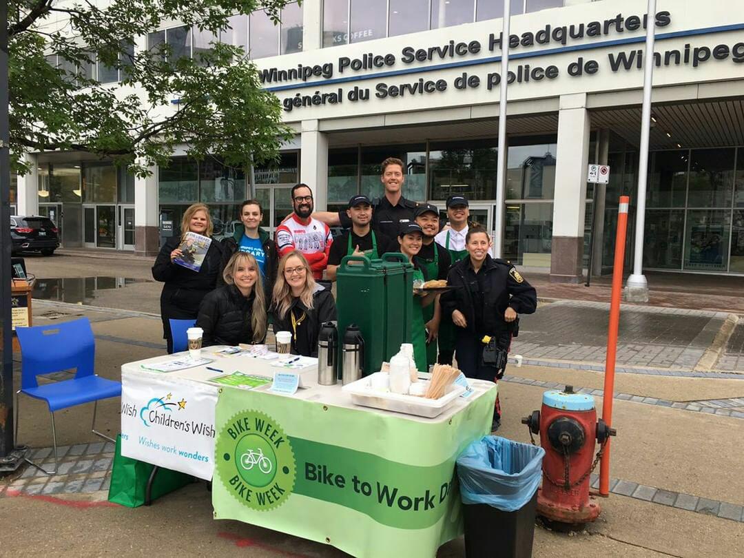 Thanks to all who stopped by this morning! <a href="/StarbucksPHQ/">Starbucks PHQ</a> @ChildrensWishMB <a href="/wpglibrary/">Winnipeg Public Library</a> <a href="/WpgPoliceCU/">WPCU</a> <a href="/wpgpolice/">Winnipeg Police</a> @BikeweekWPG