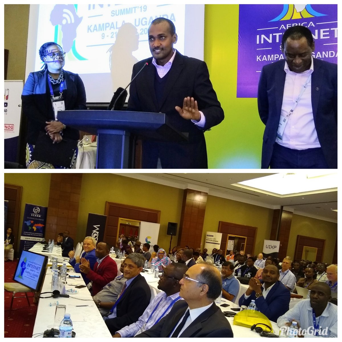 FrankTumwebazek's tweet image. I have this afternoon  addressed &amp;amp; opened the #AIS19 summit  in kampala with delegates from 47 countries. I spoke about internet affordability, safety &amp;amp; need for IT multinationals to work with #govts to help mentor local innovations so as to make the internet a benefit for all