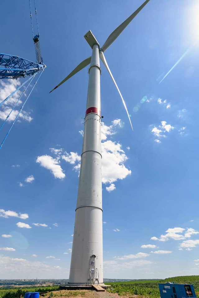 Sloviansk's tweet image. Вітрова електростанція між Краматорськом та Слов'янськом 🌱