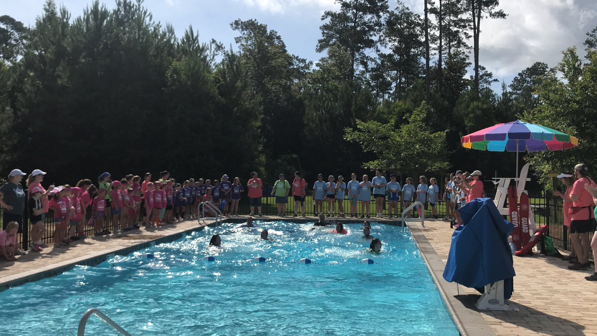 GSLEcouncil's tweet photo. Summer’s here and the time is right! We’re making a splash on Day 1 of Camp Loblolly in our brand new in ground swimming pool!💦 #girlscouts #gsle #gsoutdoors #loblolly https://t.co/vut78to4TV