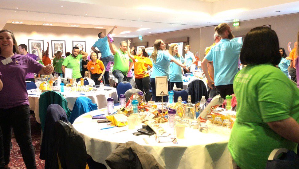 KPSnacks's tweet photo. We live and breathe our KP Values &amp; Behaviours, and they've helped us create a great culture. We have over 100 V&amp;B Champions who work to embed our V&amp;Bs into every KP site, every day. Check out this pic from last week's annual V&amp;B Champs day... #somuchmorethannuts #happysnackers https://t.co/XXG4NBppfl