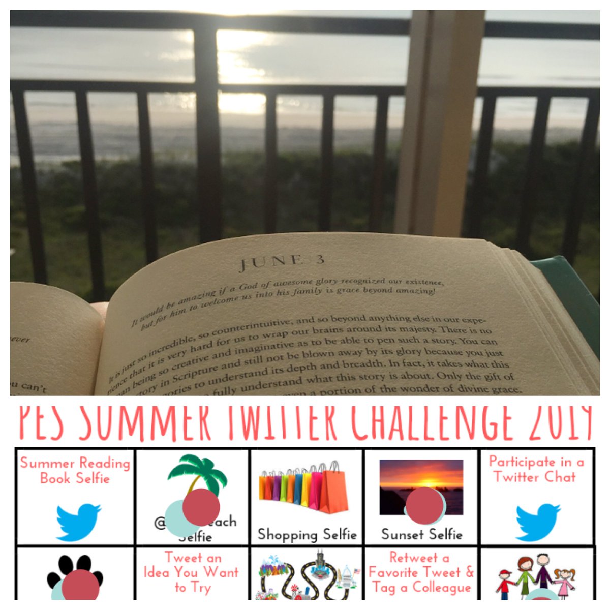 BCgiggles's tweet photo. Reading with the glimmer of sun on the ocean about the Son 🙏🏻✝️... is truly amazing! Love y’all! #pesdragonspln https://t.co/Iq7JrrCZs2