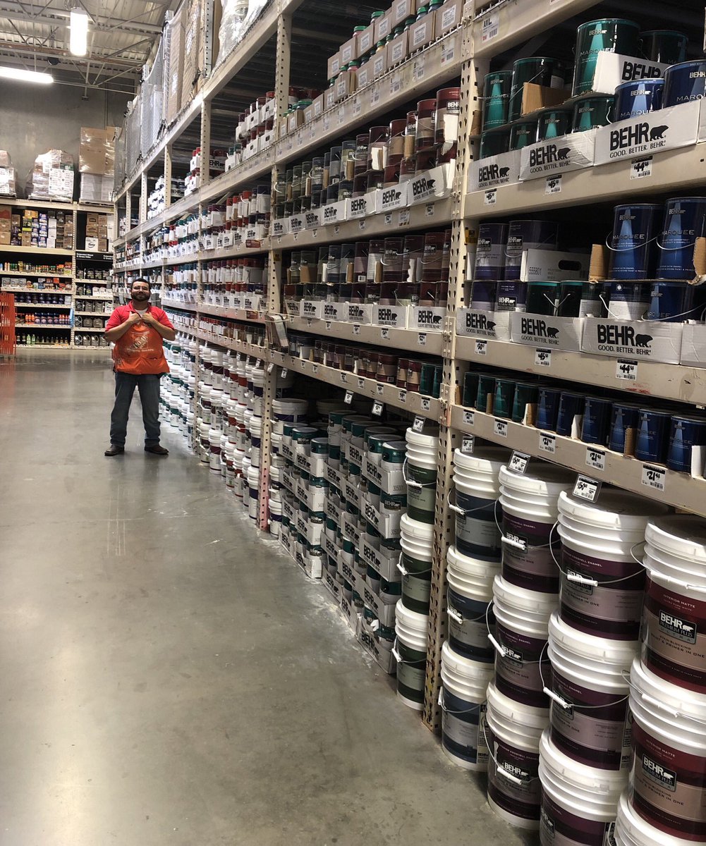 Nice looking wall of BEHR! Store 8519 and Charlie make sure his aisle looks good! <a href="/THDNina/">Nina</a> <a href="/sonnyboy825/">Ciro Cardoza Jr</a>