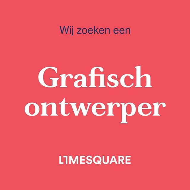 Stop! Neem even de tijd om onze vacature te lezen! Wij zoeken een enthousiaste en ambitieuze ontwerper die verrassende, frisse en aansprekende ontwerpen maakt. Ben jij dat? Bekijk dan de volledige vacature op onze website👍🏻 #linkinbio bit.ly/2InKkUR