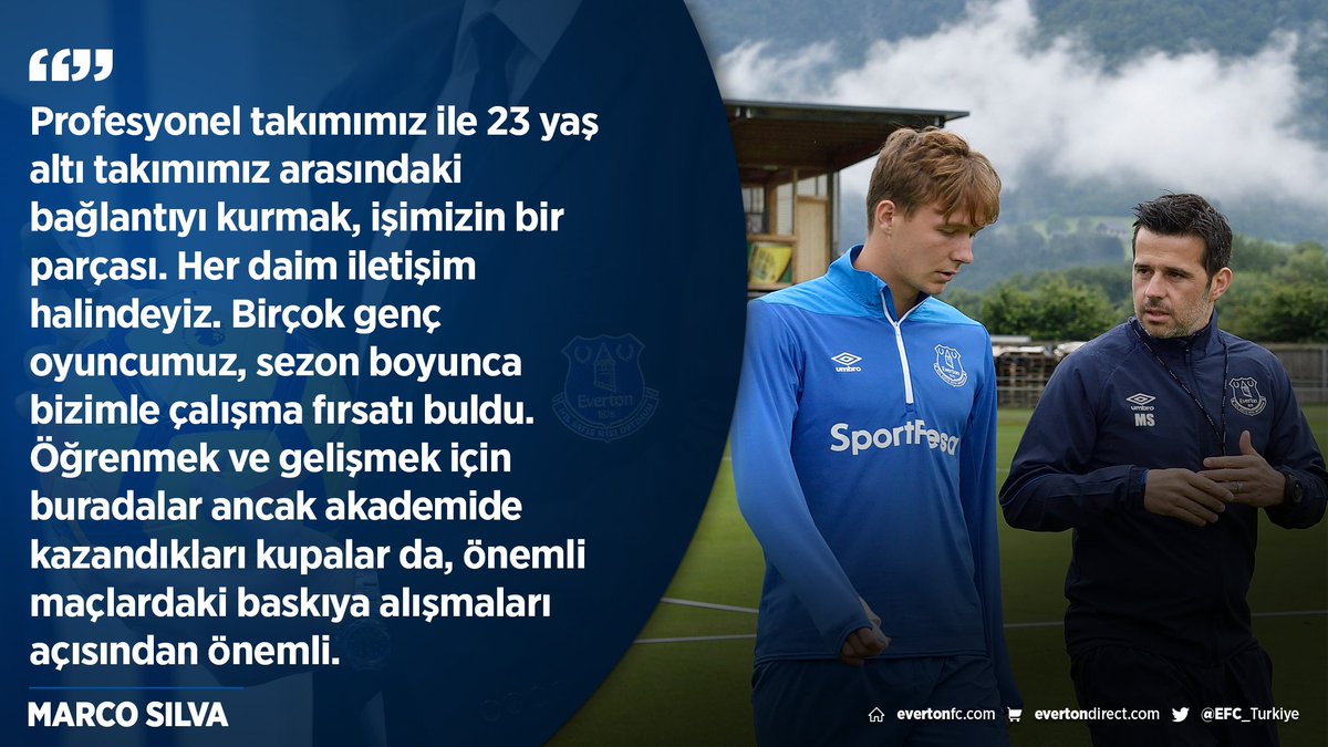 🗣️ | Teknik patronumuz Marco Silva, <a href="/EvertonAcademy/">Everton Academy</a>'de ter döken gençlerimiz ile profesyonel takımımız arasındaki geçiş sürecine dair düşüncelerini aktardı.

#EFC ⤵️