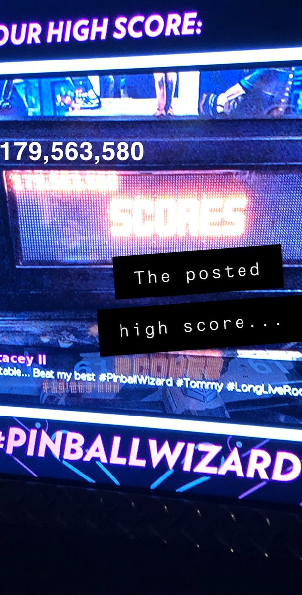 When you post the high score on the Tommy machine at the @rockhall #longliverock #pinballwizard #SLACID19 #SLA2019 #bucketlist #senseofsmell