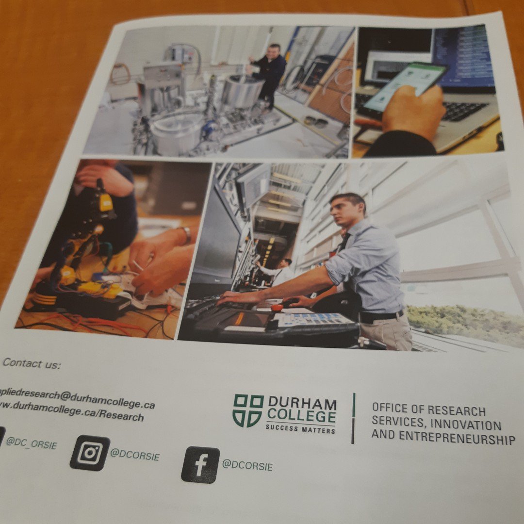DC_ORSIE's tweet photo. Do you know what #AppliedResearch is? Come grab a copy of our research pamphlet in our office, H132! It will also give you details on #responsible research and #ResearchEthics.
@durhamcollege #DCResearch #Innovation #Information https://t.co/XrgSwAQ09H