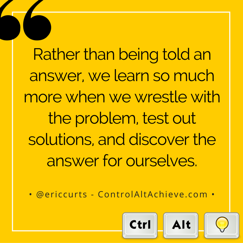 SISQITMAN's tweet image. "If you do not know something, embrace that as an opportunity to learn something new yourself and to teach others the importance of learning through discovery." .@ericcurts #vanedtech #learners #ownit #caedchat #tlap #etmooc
 .@JJVandal .@moffatt_teach