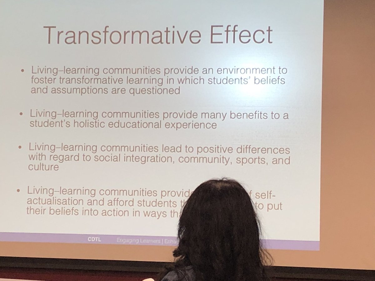 Beliefs into Practice - the transformative effect of living learning experiences #CELrlc