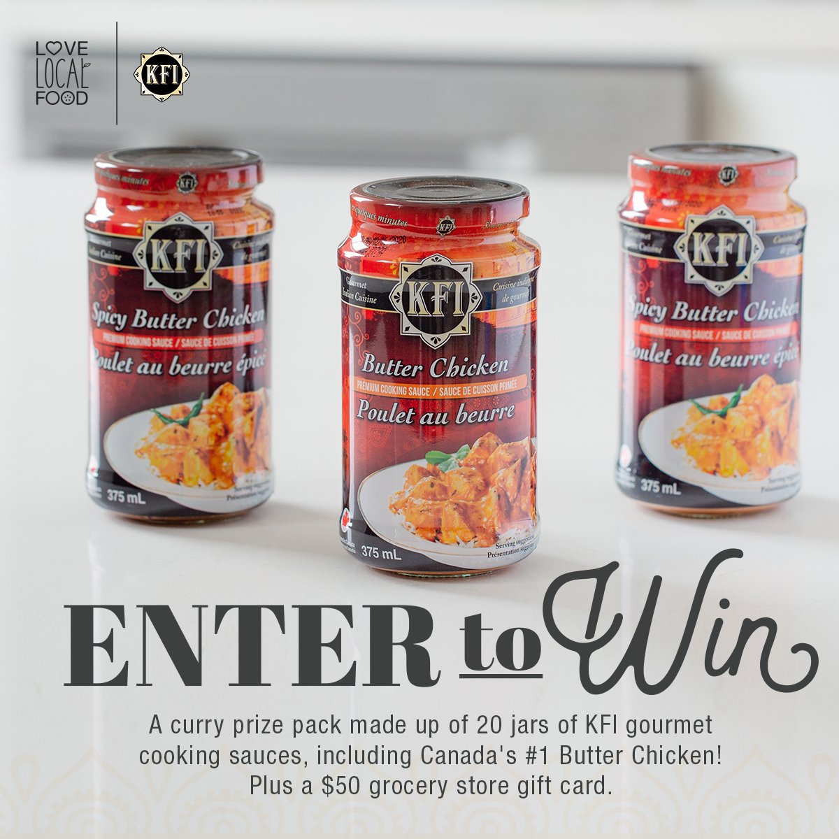 LoveLocalFoodCA's tweet photo. Love curry? Enter to win a delicious KFI Curry prize pack. We think their products are second to naan! #LoveLocalFood #FindYourCurryContest #KFIcreations | https://t.co/VjwwV7kpjm https://t.co/3j0NZmWVOk