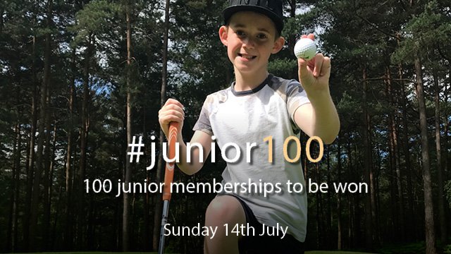 Be the lucky winner of a Junior membership on Sunday 14th July between 11am – 3pm.  Open to all under the age of 16 , including non-golfers Crown Golf are giving away 100 junior memberships across their 18 clubs on a day of fun and prizes for all the family. 

#junior100