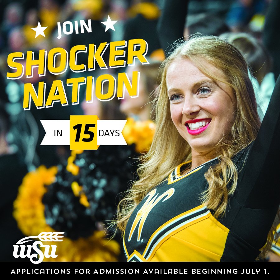 wheatweet's tweet photo. 📢 Class of 2020! Be sure July 1 is marked on your calendar as we'll launch the @WichitaState admissions application on that date! Be among the first to apply to join #ShockerNation for fall 2020! https://t.co/TBUakp7yWr