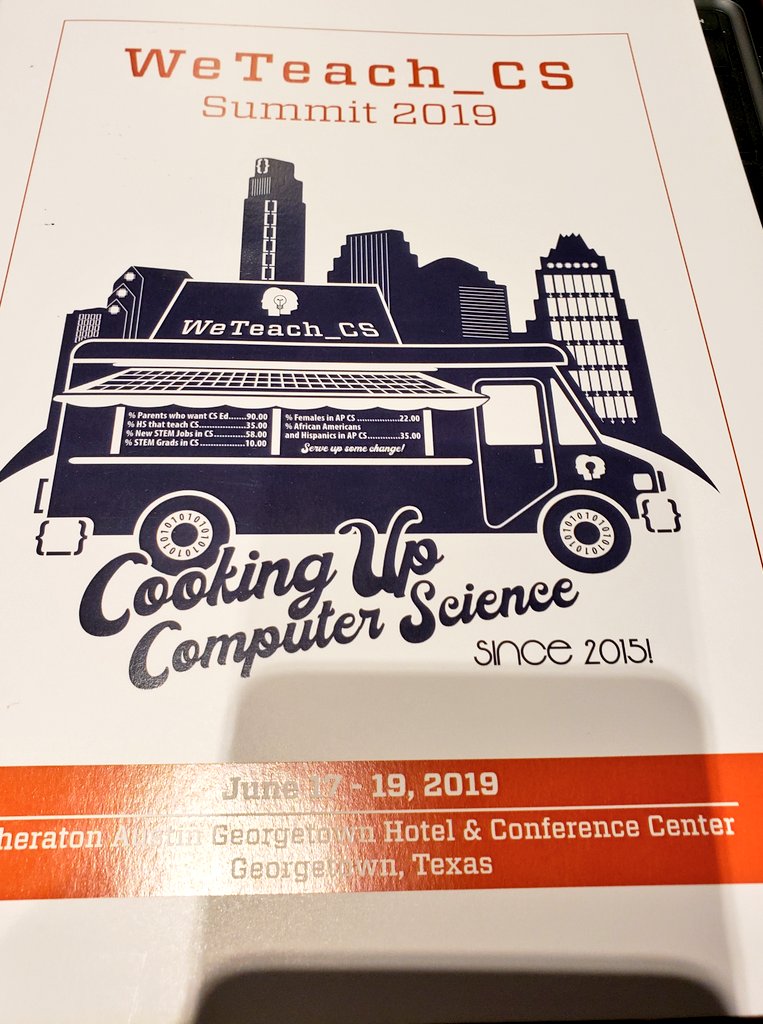 PizanaMarco's tweet image. We Teach_CS Summit 2019! Excited to be part of this!  #weteach_cssummit