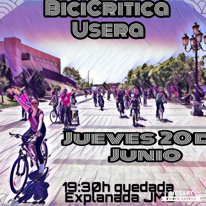 Próximo Jueves, edición de Junio de la #BiciCritica de #Usera. Como siempre quedada a las 19:30h en la explanada de la JMU, salida 20;00h. En esta ocasión previa vuelta a Elíptica, iremos a #Moratalaz para celebrar junto a <a href="/Moratacleta/">Bicicrítica Moratalaz</a> su aniversario. 💪💪