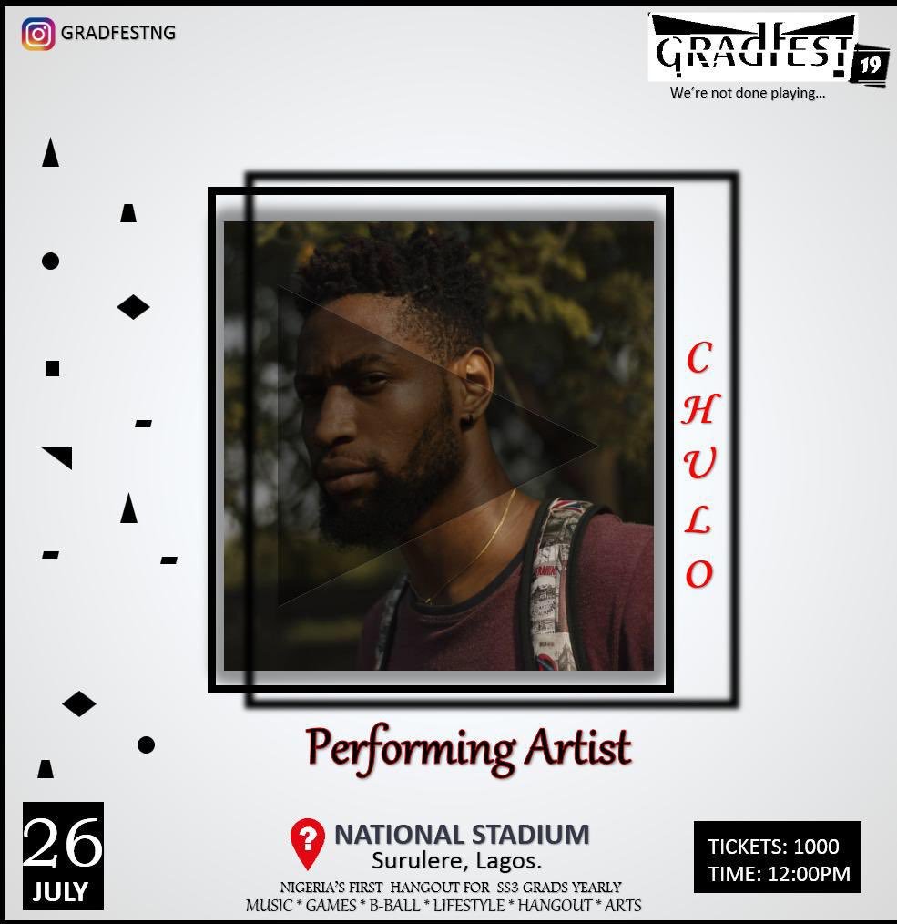 ChuchuCash's tweet photo. Iβll BE
LIVE @GRADFESTNG THIS JULY π§¨. MY MAINLAND PEOPLE THIS ONE IS FOR US COME AND VIBE W THE BOY #ChuloMafia #DemiinEnt #CultureMusic π₯Άβ€οΈπ₯ https://t.co/wwaaMvjmJU