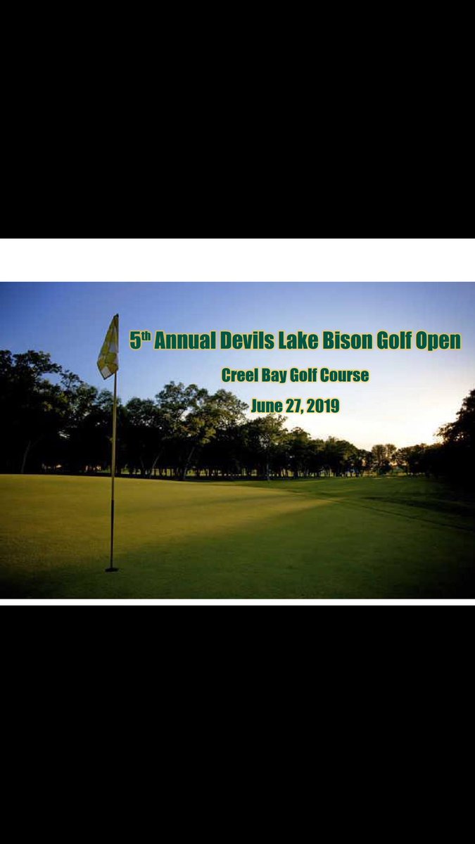 CreelBayGolf's tweet photo. Get ready for these 2 Scrambles!!  NDSU Scramble June 27th and the Devils Lake BlueLine Club Scramble June 28th!  Register early!! https://t.co/djPyKsWjst