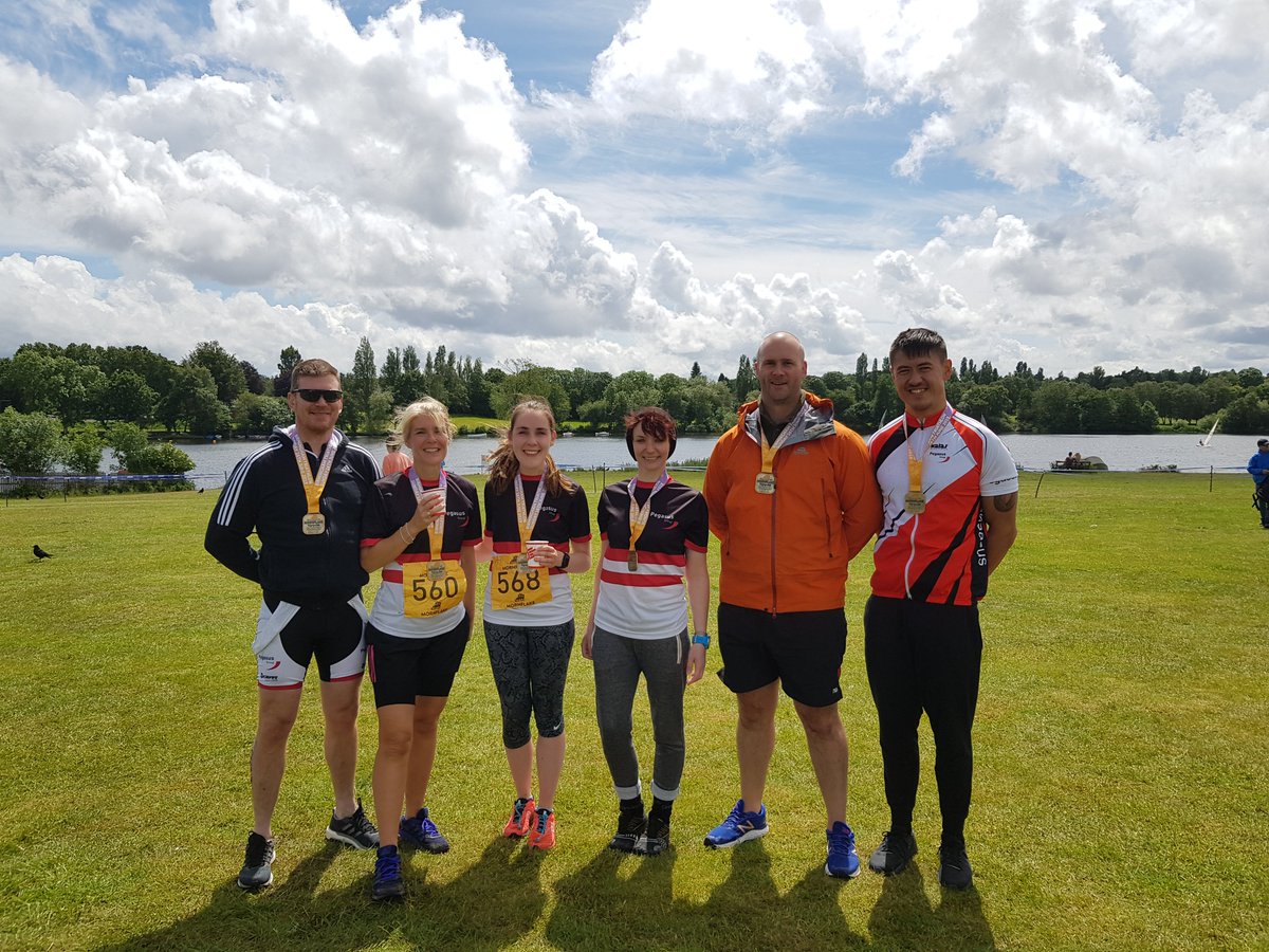 pegasusgroup's tweet photo. A massive #WellDone is in order for our team who competed in the @uktri  #Birmingham #Triathlon yesterday! They did an amazing job! Here are a few snaps of the day 👍🏊‍♀️🚵‍♂️🏃‍♀️https://t.co/nkTqAxM1z1 https://t.co/yNmKD3879o