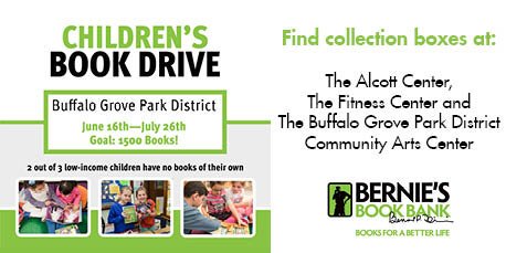 bg_parks's tweet photo. The Park District is accepting new & gently used children's books for ages birth-6th grade. Collections boxes in the lobbies of Alcott Center, Fitness Center and Community Arts Center to 7/26. No textbooks, workbooks or reference books. #givingback #berniesbookbank #bgparks https://t.co/mdoNRFFQ0I