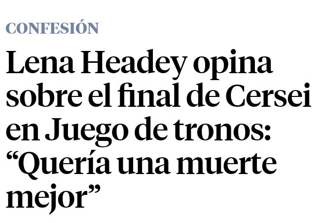 Masclarowater's tweet photo. Qué sorpresón, Lena Headey no está de acuerdo con el final que tuvo Cersei Lannister en GoT. https://t.co/nM6Bt08Tcy