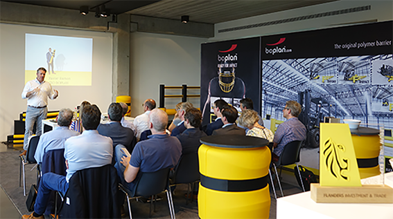 BoplanNL's tweet photo. Als toekomstige ex-Leeuw ontving #Boplan deze namiddag de zes genomineerden voor de Leeuw van de Export 2019. Wij wensen hen alvast veel succes toe!
#LvdE19 #FIT #LuminexLightingControlEquipment #Ontoforce #PolySto #Construx #MarelecFoodTechnologies #SioenIndustries https://t.co/fTzl7FNjTc