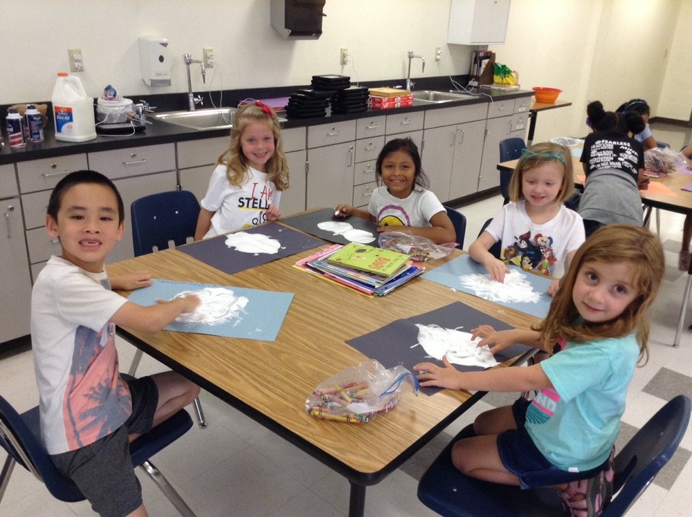 tranq084's tweet photo. Discussing the differences between clouds and creating their own one,  our SAGE K had a blast. Next, our kiddos will have a gallery walk to look at others' cloud and give comments. It's another great day at our SAGE program.  #EASAGE_CFB #cfbisd #cfbmatterstome @LaCroix_Brenda https://t.co/XfK5qNJnnf