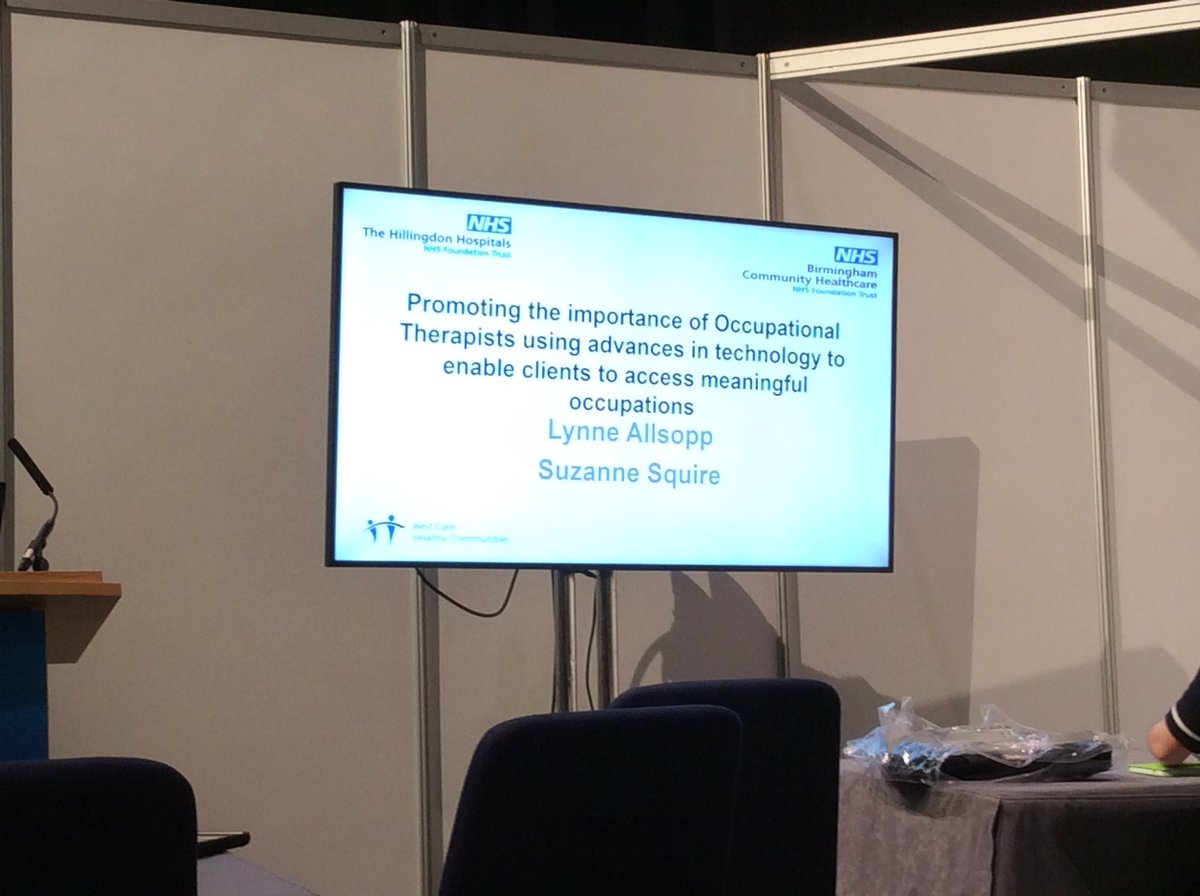 SarahCambridge9's tweet photo. #RCOT2019 we are looking forward to hearing and sharing ideas about how technology can support meaningful activity and independence #DCC #WeAreDevon https://t.co/drseLTJuP2
