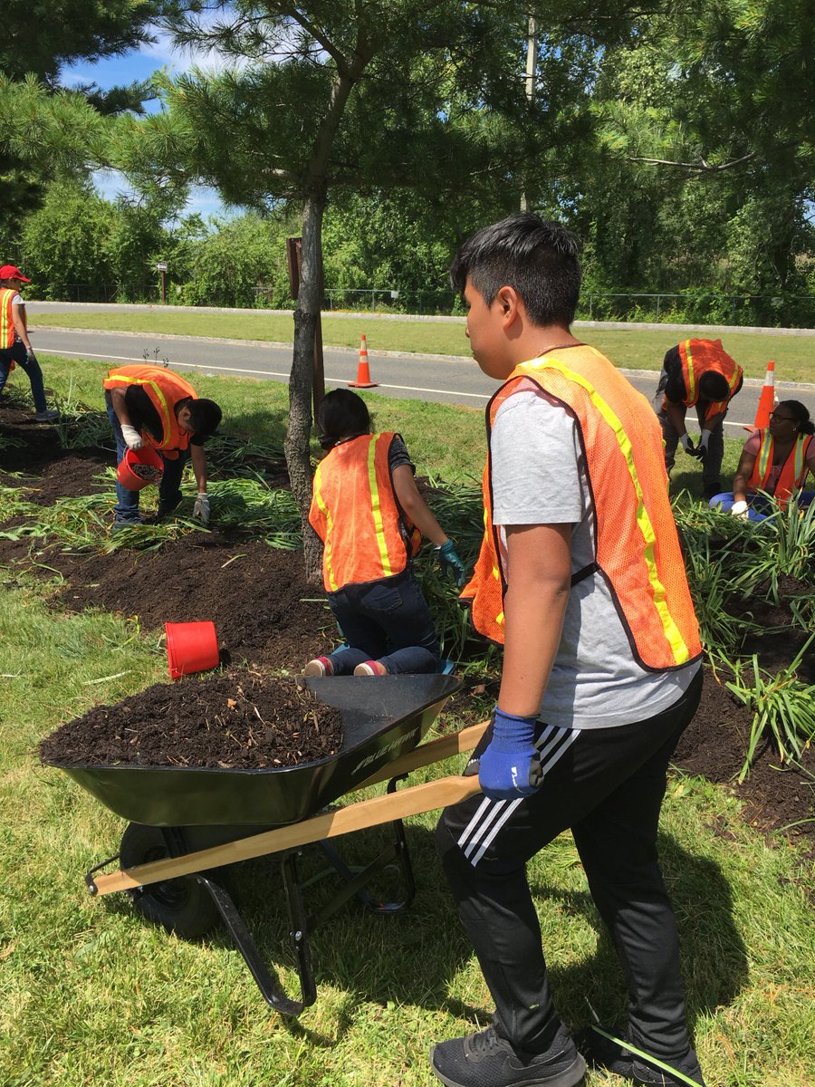 WNYMS Environmental Club and Red Ribbon Committee volunteering at Liberty State Park 🌎 @WNY_MS <a href="/WNYSchools/">-</a> <a href="/WestNYSchools/">West New York School District</a> <a href="/FRSNewJersey/">FRSNJ</a>