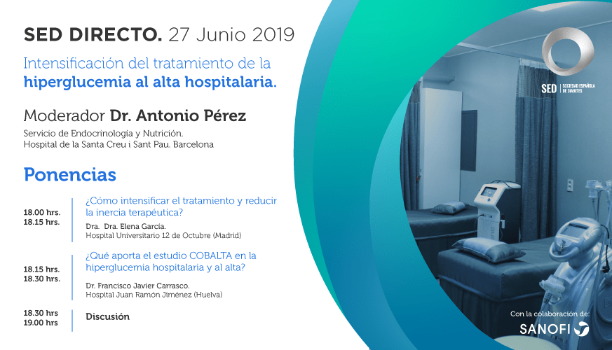 SanofiES's tweet photo. 📣¡ #SEDDirecto! A las 18h, el Dr. Toni Pérez modera las ponencias sobre Intensificación del tratamiento de la #hiperglucemia al alta hospitalaria, de la Dra. Elena Garcia y el Dr. Javier Carrasco. ¡Síguelo aquí!👇
https://t.co/cerixOXw5H  @fjcarrascos @SEDiabetes #diabetESP https://t.co/DzisPwAzlg