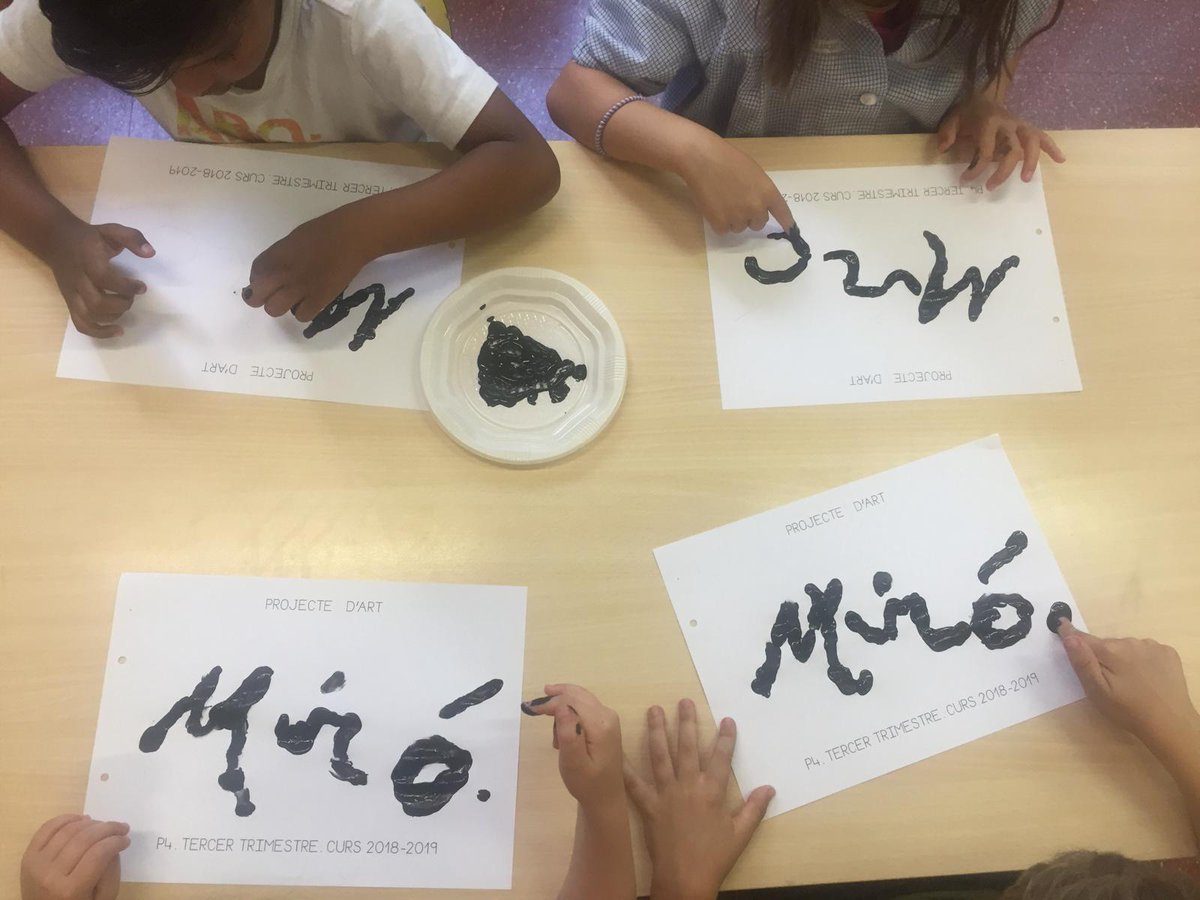 MMCCBCN's tweet photo. Finalitzem el projecte de Miró, ens ho hem passat d’allò més bé! #projecteart #P4 https://t.co/p8ZivJszkc