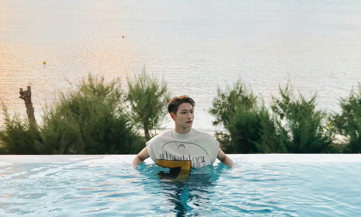 you want to go swimming and u saw this guy at the end of the pool alone.  your last saved meme and last sent text was ur reaction