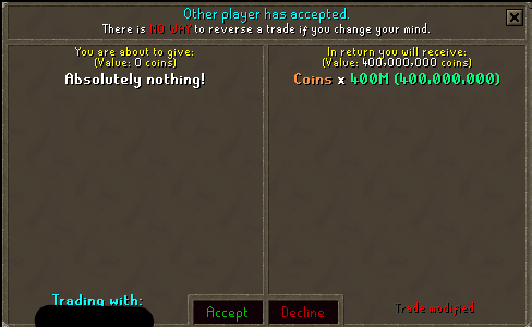 ASawSwap's tweet photo. 400m OSRS to 2320m RS3

Join "A Saw Swap" Friends Chat for a swap!
Refer a friend for 20% of the profit! https://t.co/CUodE95wyI