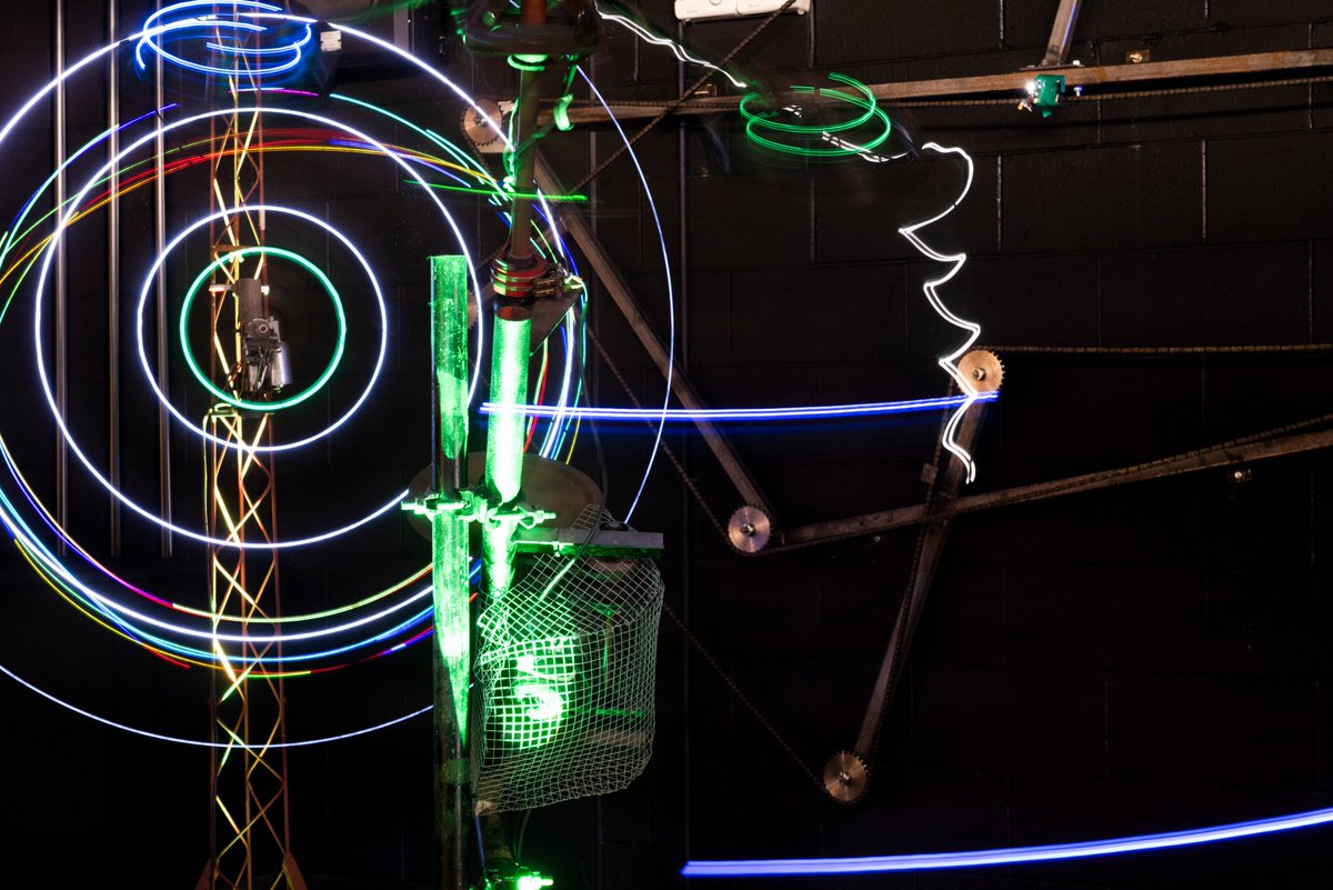 ioutheatre's tweet photo. Our interactive light and colour installation Patternarium at @eurekamuseum has been extended until the end of October this year. You can take part in an enormous light painting, play with a giant kaleidoscope and use pedal power to create visual patterns #eureka #patternarium https://t.co/BCsXw3zSBz