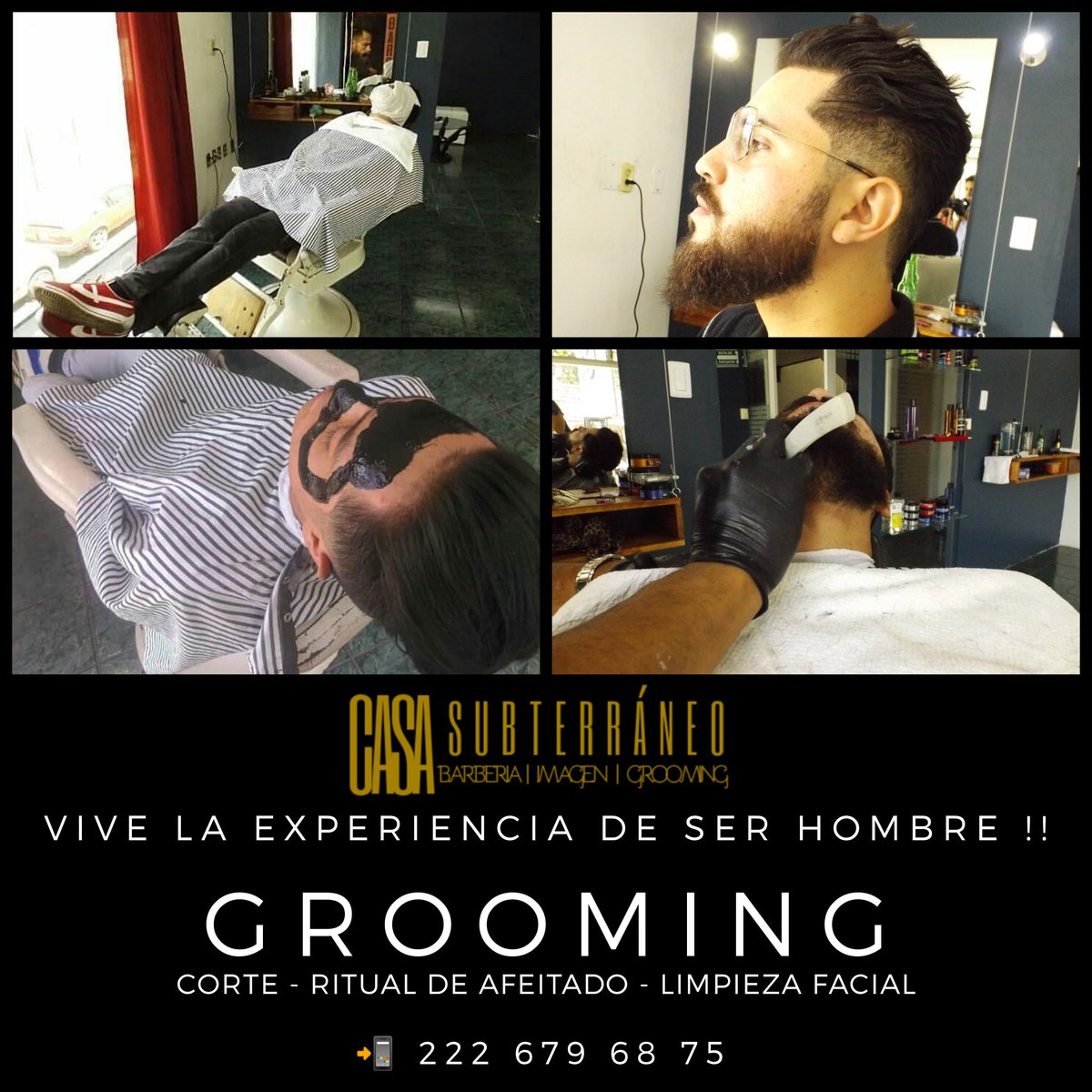 🔥GROOMING : EXPERIENCIA DE CUIDADO MASCULINO en @casasubterraneo 💥
💥 📲 Contacto para citas  2226796875 .
#corte #corteclasico 
#afeitado #barba #ritualdeafeitadospa 
#facial #limpiezafacial  #grooming 
#caballeros #estilo #puebla #barberia #Popocatepetl