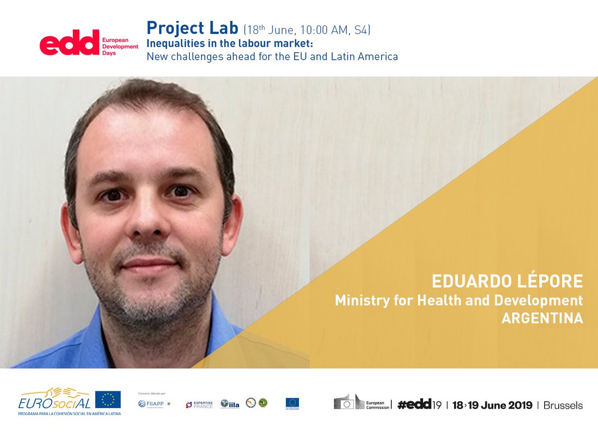 EUROsociAL_'s tweet photo. 👩‍💼👨‍🏭 En los #EDD18 abordamos las desigualdades en el mercado laboral de Europa y América Latina con @SgSisca @ilo @SaludyDSocialAr @iila_org @expertisefrance @FIIAPP @sg_sica @europeaid 

1⃣8⃣ de junio a las 10 horas en la Sala 4

🗳️ Participa con #DesigualdadLaboral #ThinkTwice https://t.co/vccHn7AdMc